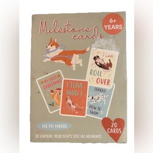 The Pet Parade Dog Milestone Cards/20 Photo Prop Cards to Capture Special Times